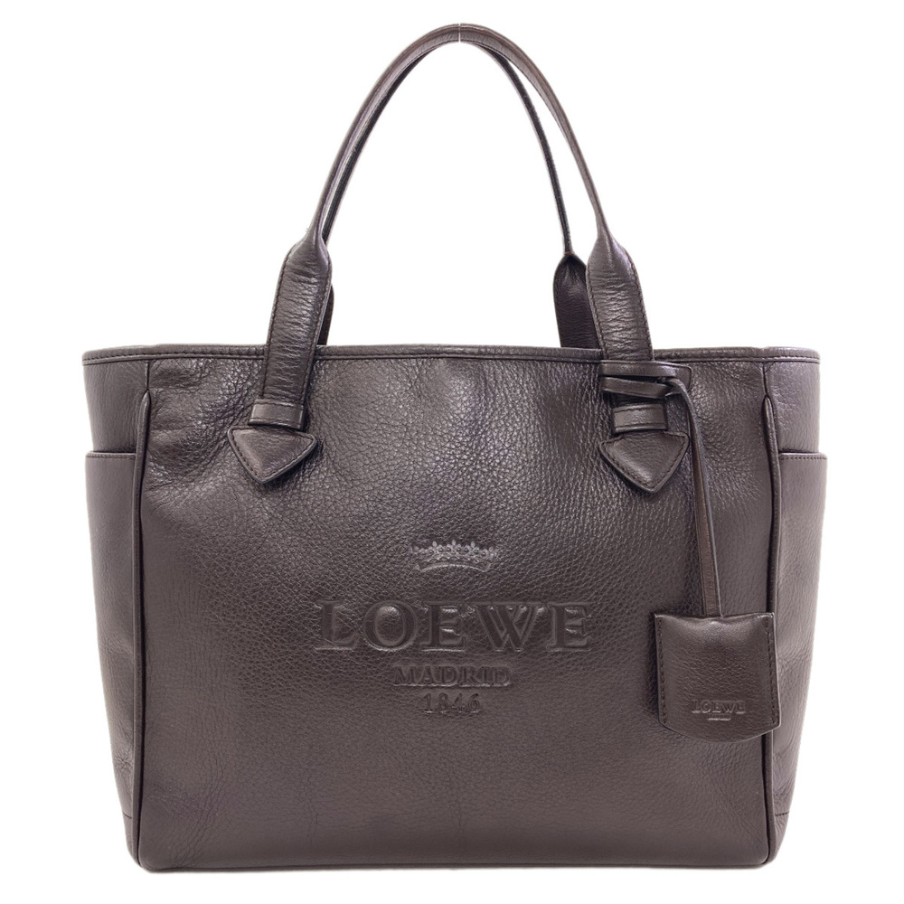 Loewe Heritage Tote Bag, Leather, Women's